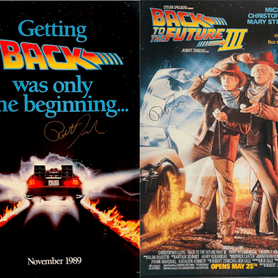 Signed Back To The Future Film Posters