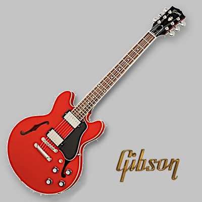 Signed Iconic Red Gibson ES-345 Guitar